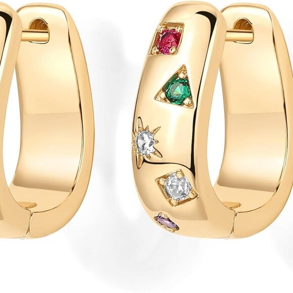 New Chunky Gold Earrings for Women - Picture 3 of 6